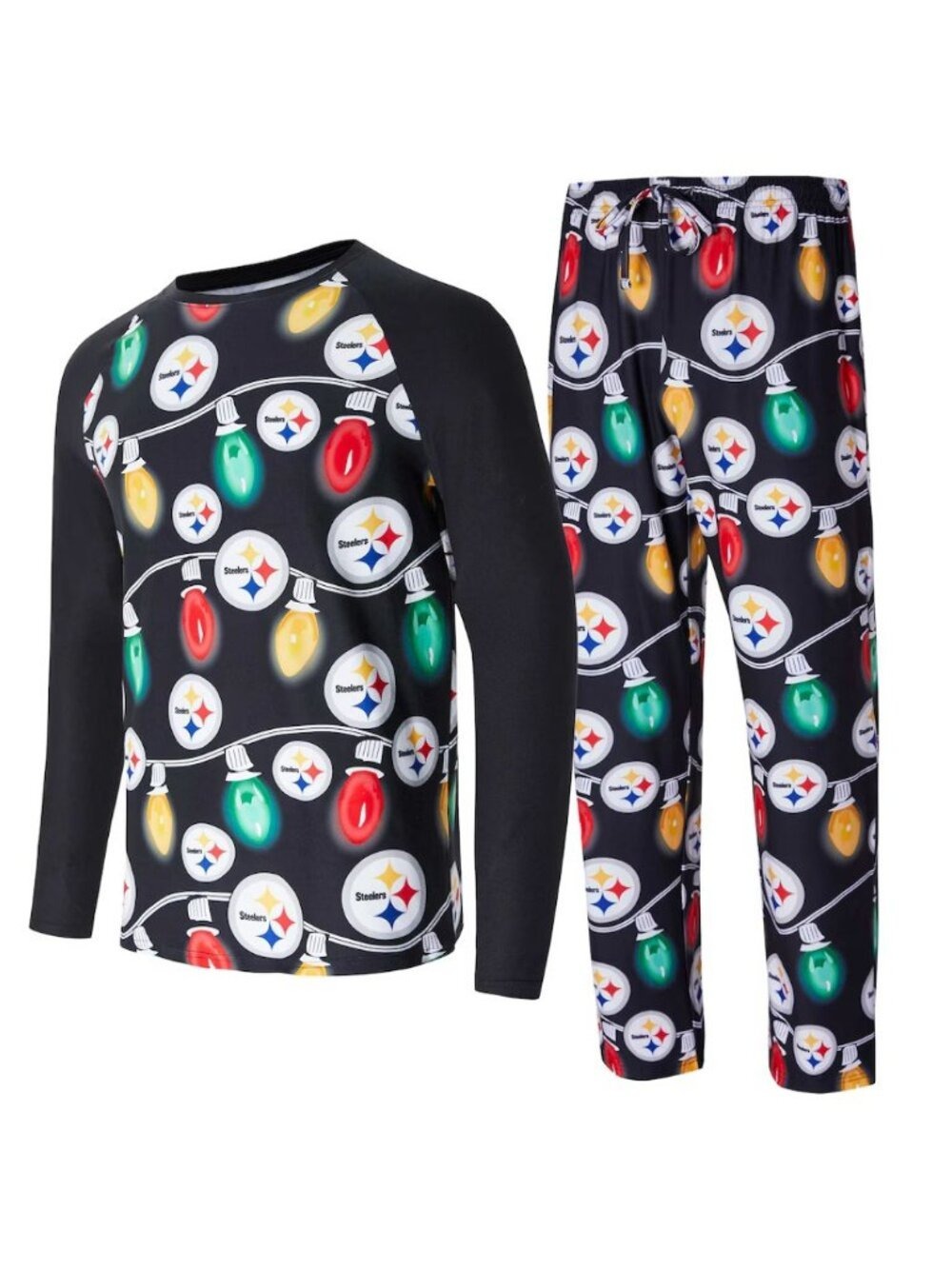 ✨ Pittsburgh Steelers Garland Knit Raglan Long Sleeve Large NWT